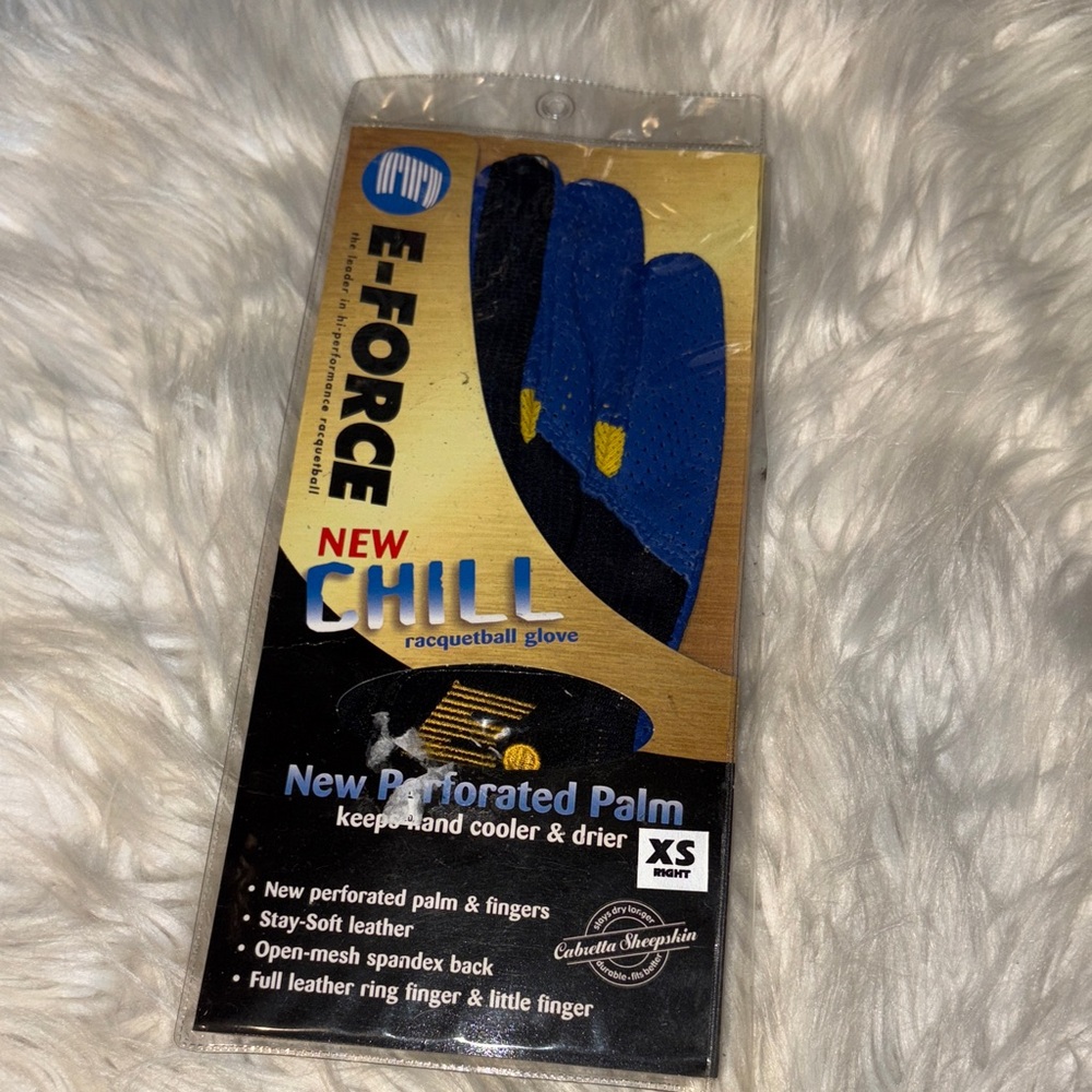 New Chill Racquetball Glove - Blue and Black